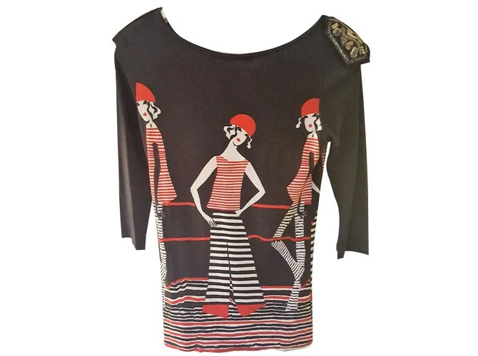 Autre Marque buen top de manga larga Multicolor 
