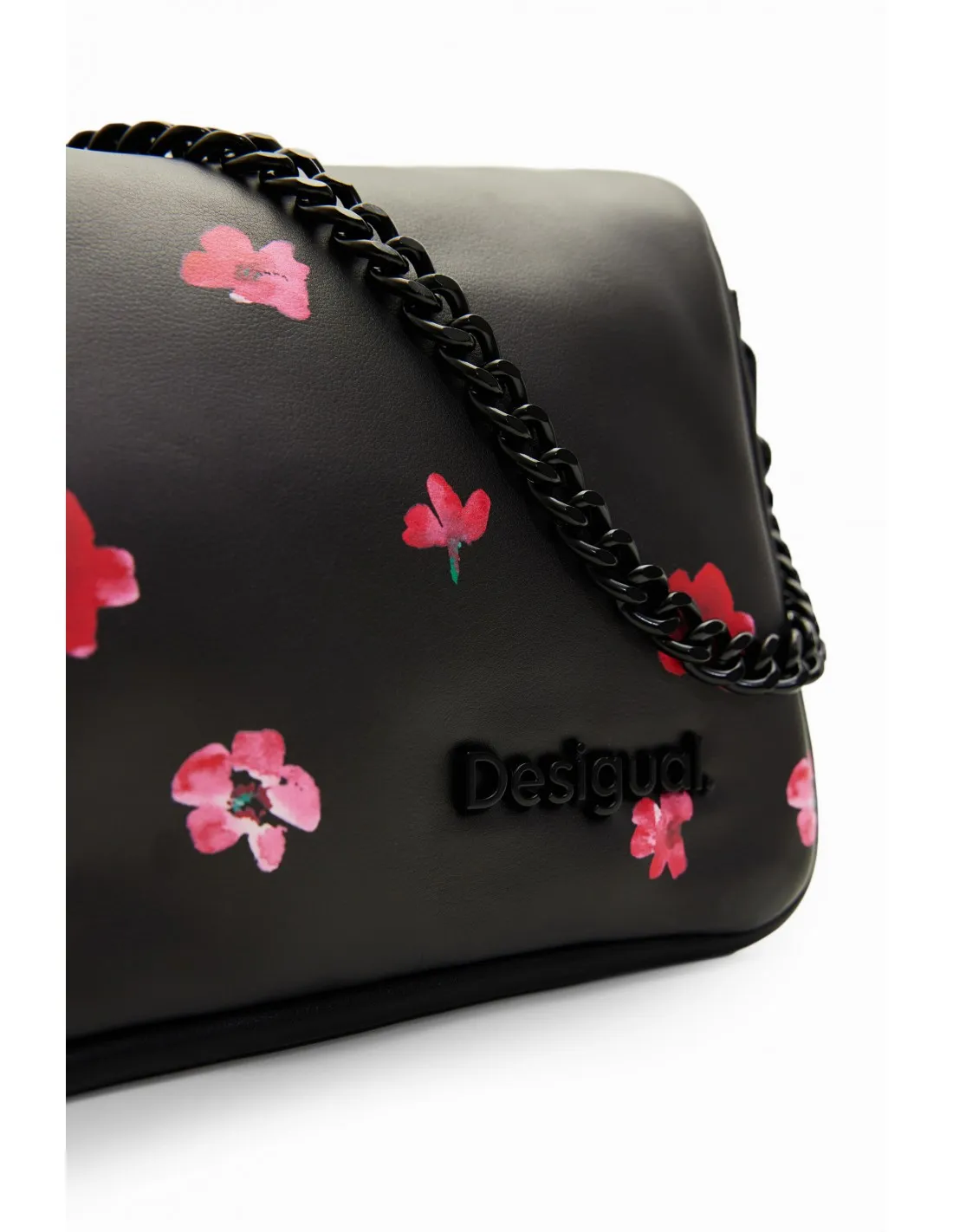 Bandolera S acolchada flores de Desigual