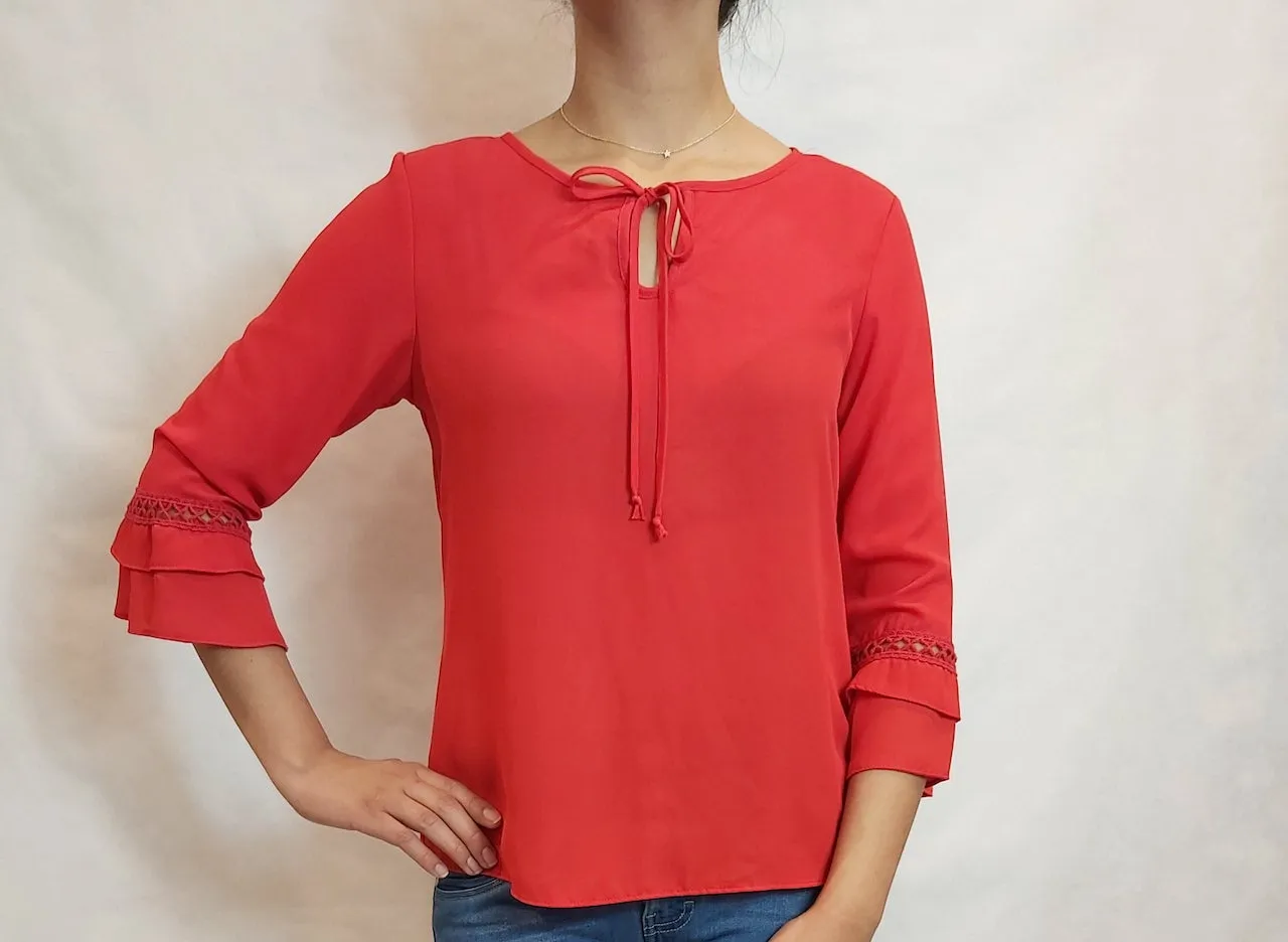 BLUSA MANGA MEDIA PARA MUJER L27101