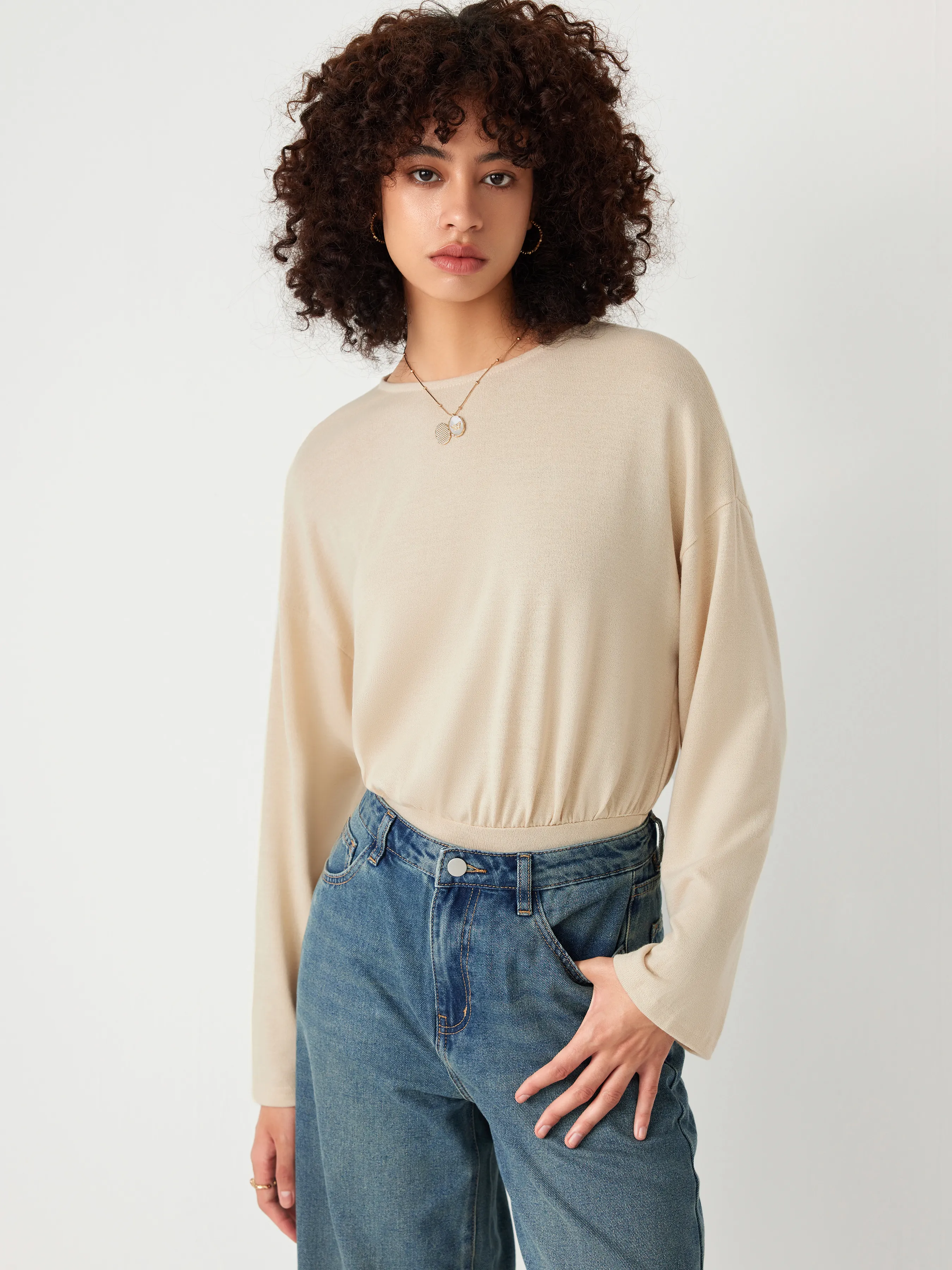  Body de Cuello Redondo Sólido