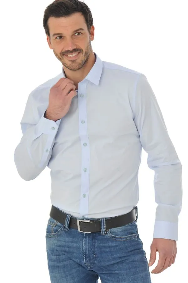 Camisa Hombre Chevignon Dccc005 Bleu Ciel 1052