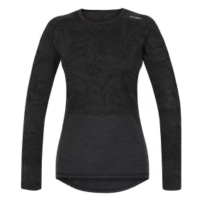 camisa Husky Merino 100 LS - Black - women´s