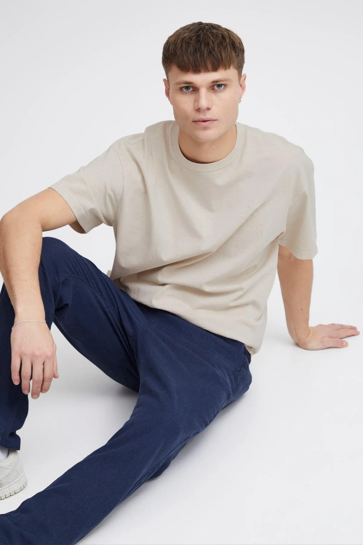 Camiseta !Solid Ismael Oatmeal