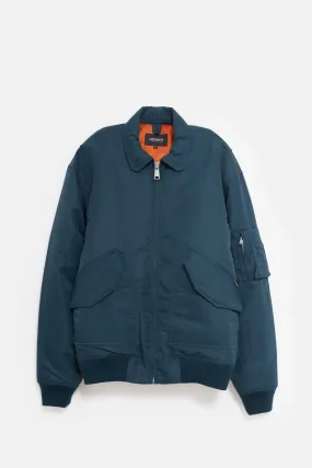 CARHARTT WIP DUCK BLUE OLTEN BOMBER JACKET