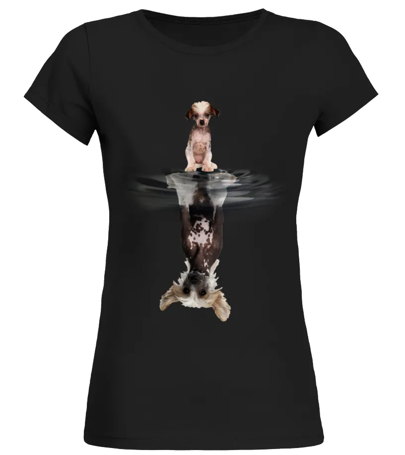 Chinese Crested Camiseta cuello redondo Mujer