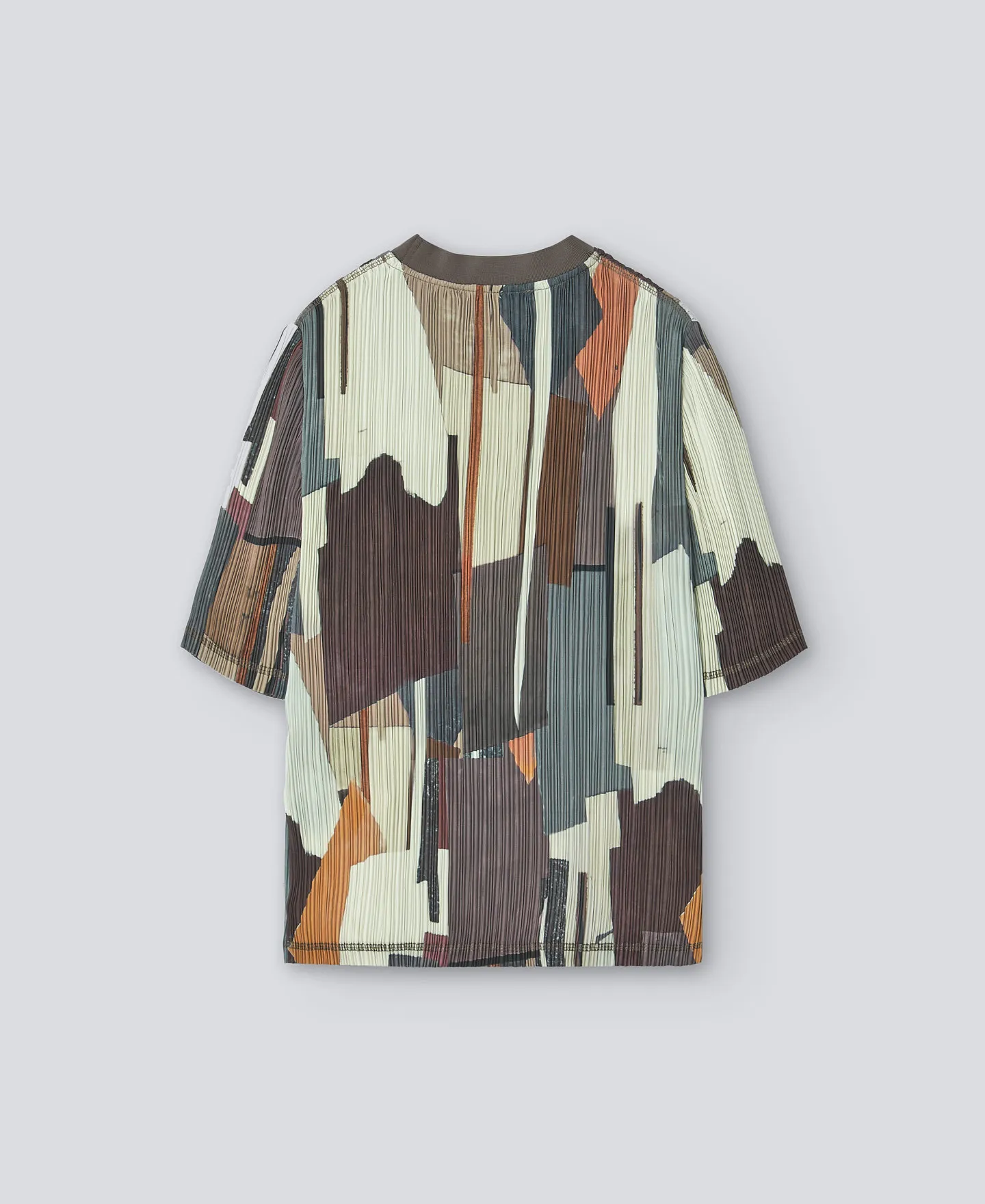 Crinkle printed T-shirt woman