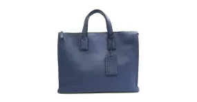 Fendi Selleria 7VA335 Maletín de cuero para hombre Azul 