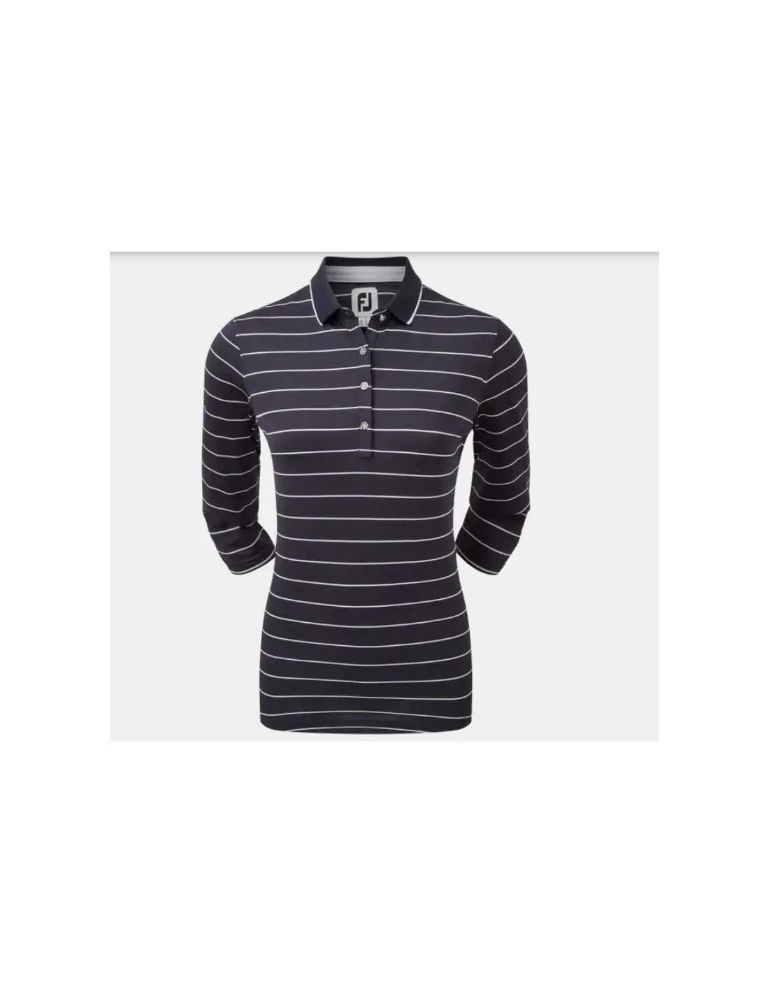FOOTJOY SLEEVE PINSTRIPE SHIRT NAVY - POLO MUJER
