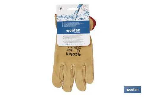 Guantes de piel de vacuno | Repelentes al agua | Seguros y cómodos | Resistentes y duraderos