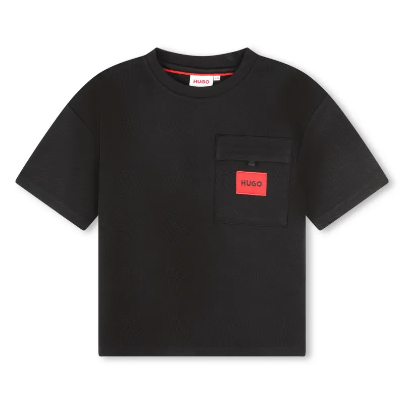 HUGO Camiseta con bolsillo parche
