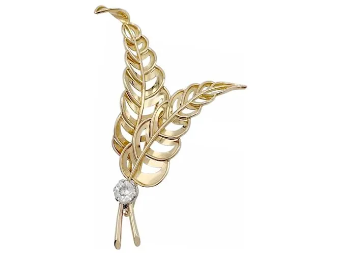 inconnue Broche, Oro rosa, Platino, diamante. 
