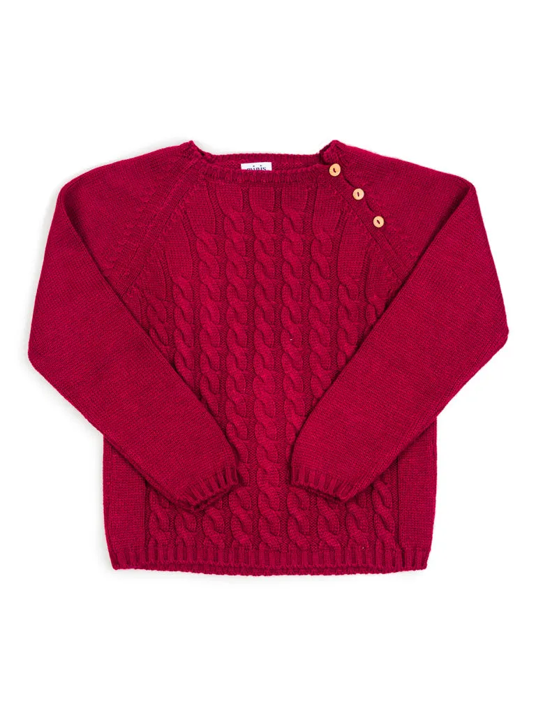 Jersey punto burdeos