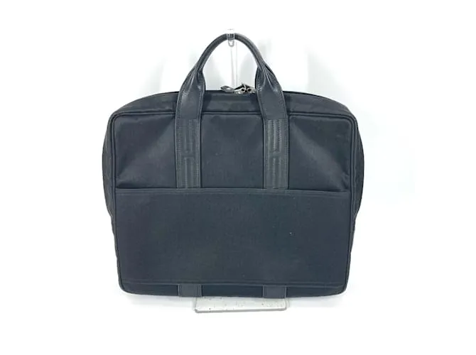 Maletín de tela negra Hermès Negro 