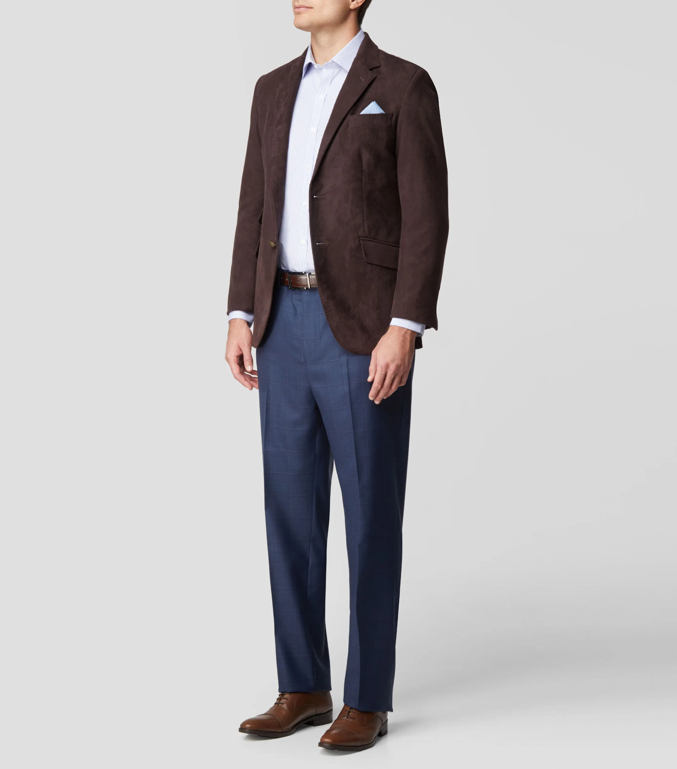 Oscar de la Renta Camisa rayas manga larga Hombre