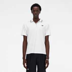 Polera Tenis Hombre New Balance Tournament Polo Blanca