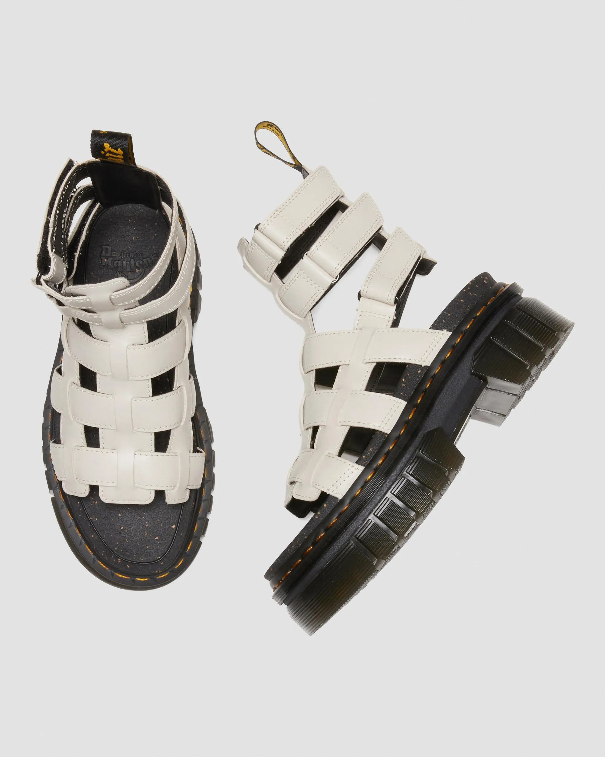 Sandalias con plataforma Ricki de piel Nappa Lux de tipo gladiador