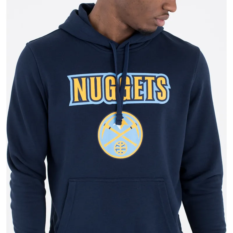 Sudadera con capucha azul marino Pullover Hoody de Denver Nuggets NBA de New Era