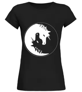 UNICORN YIN YANG Camiseta cuello redondo Mujer