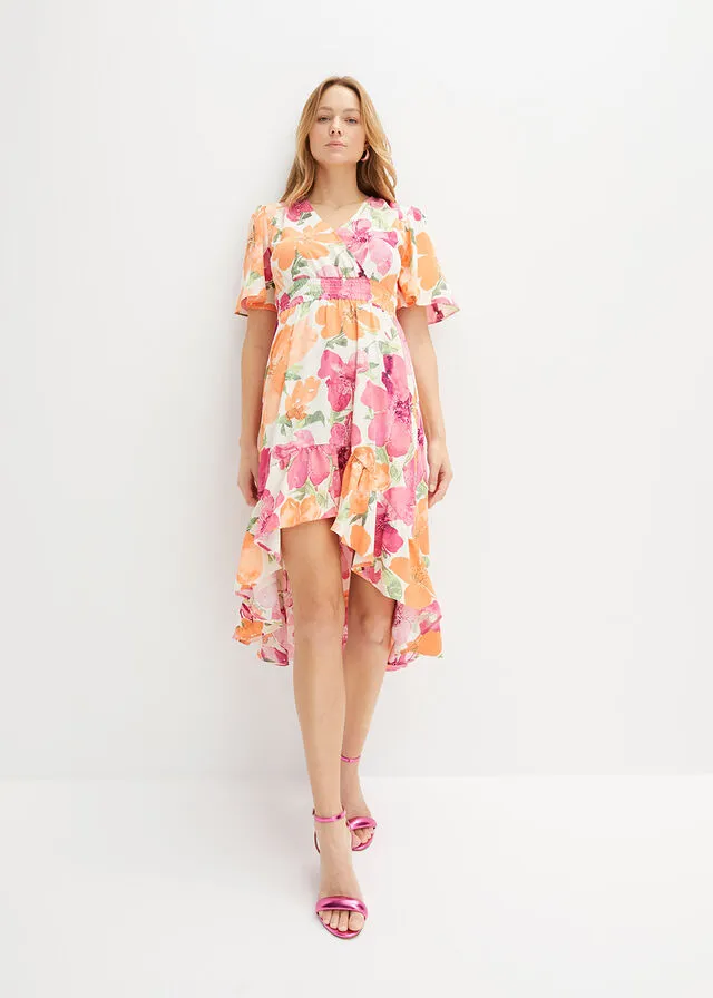 Vestido Blanco lana con flores